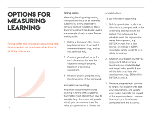 Compare methods for measuring learning.